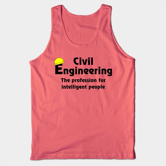 Smart Civil Engineer Tank Top by Barthol Graphics